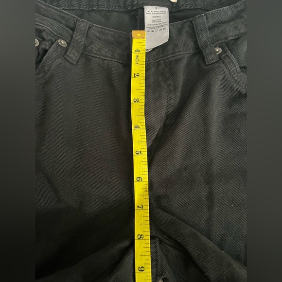 [05/S/Ins30”]Garage Black Wide Leg Low Rise Cargo Jeans - Picture 7 of 10